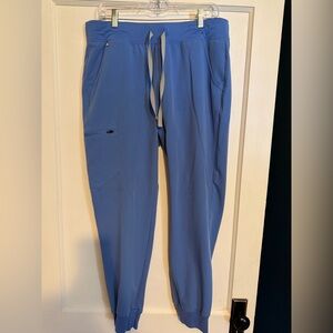 FIGS Zamora Jogger Scrub Pants L Ceil Blue
